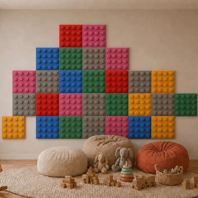 Soft Foam Wall Panels - BUILDING BLOCKS For Kids 50x50
