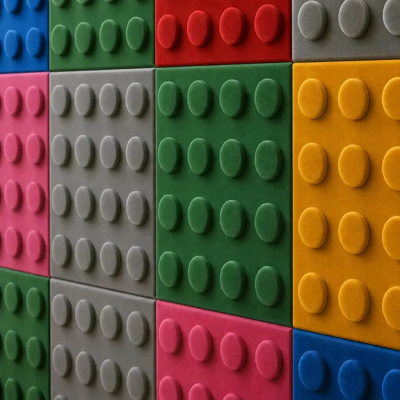 Soft Foam Wall Panels - BUILDING BLOCKS For Kids 50x50