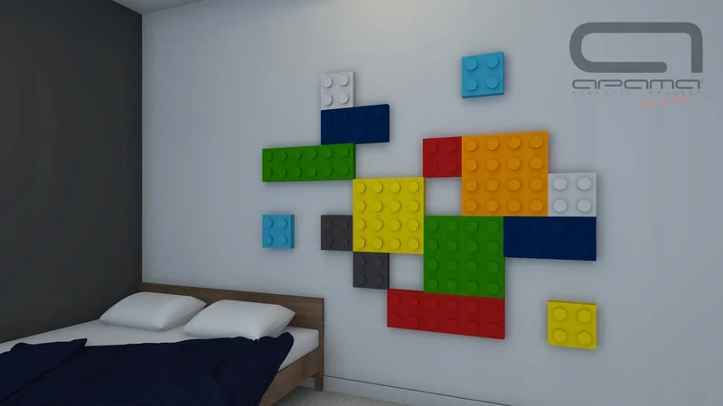 Soft Foam Wall Panels - BUILDING BLOCKS For Kids 50x50
