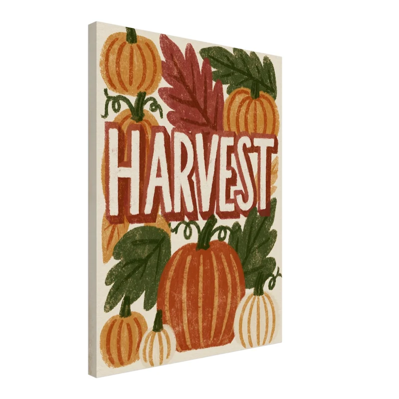 Kürbisse Harvest Herbst Leinwand