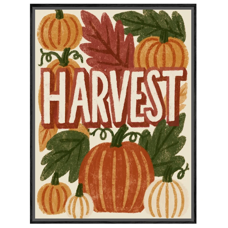 Kürbisse Harvest Herbst Leinwand