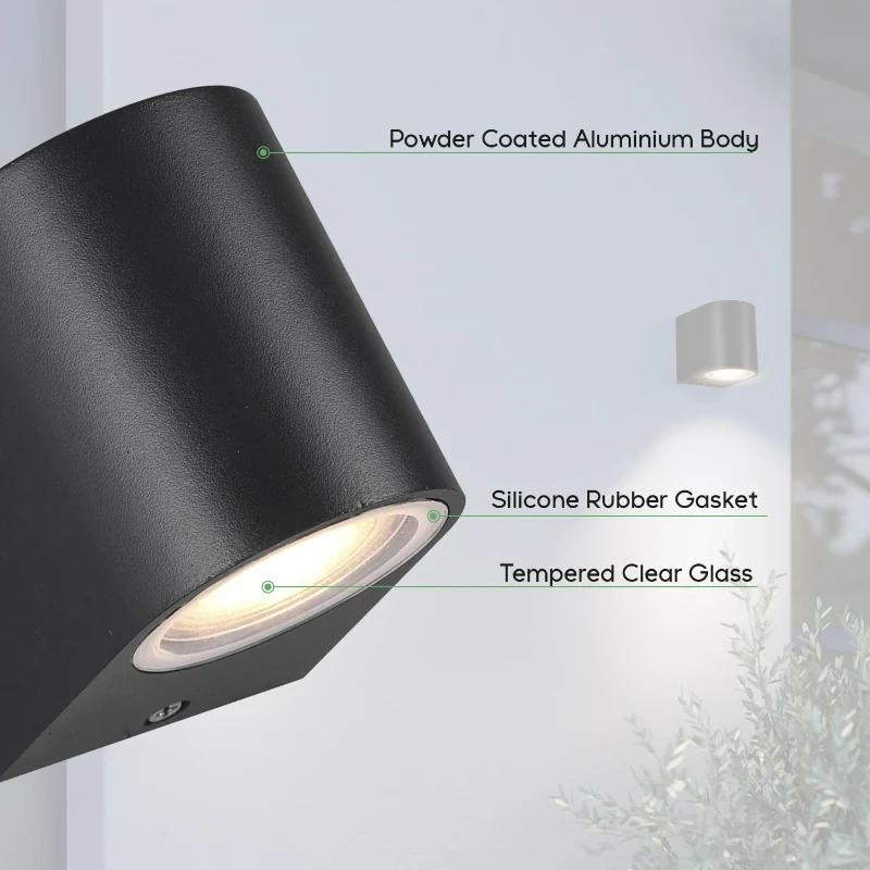 3W LED Wandlampe IP54 Warmweiß für Innen & Außen ~3485