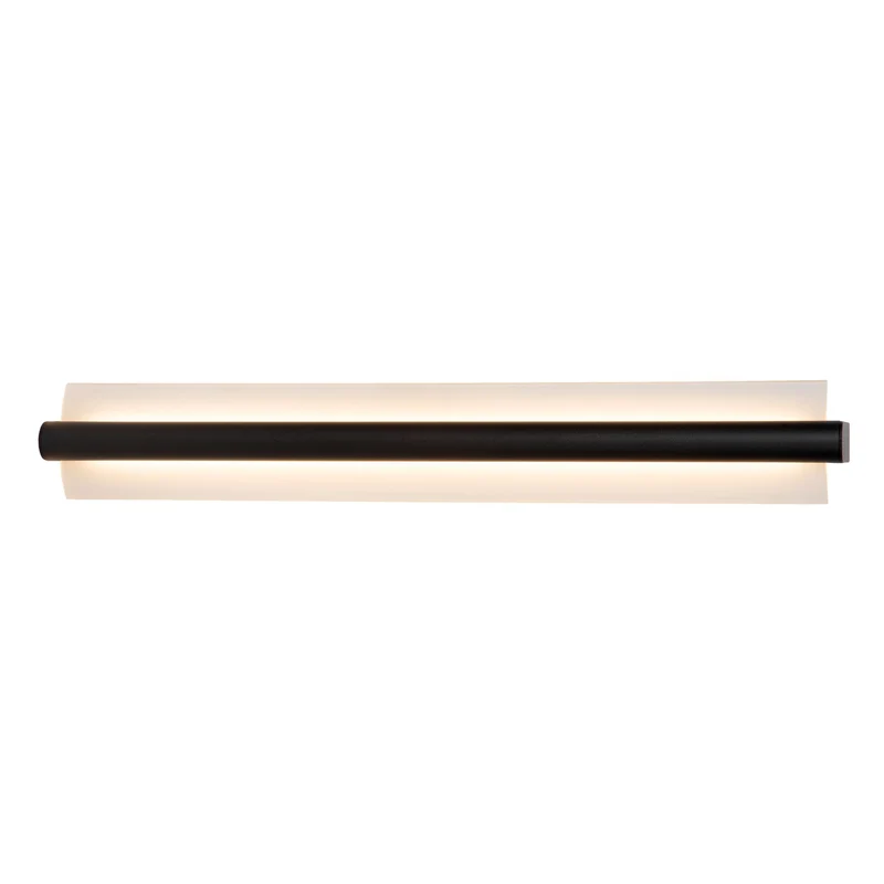 LED-Badezimmer-Wandleuchte Wanda Glas IP44 60cm Schwarz