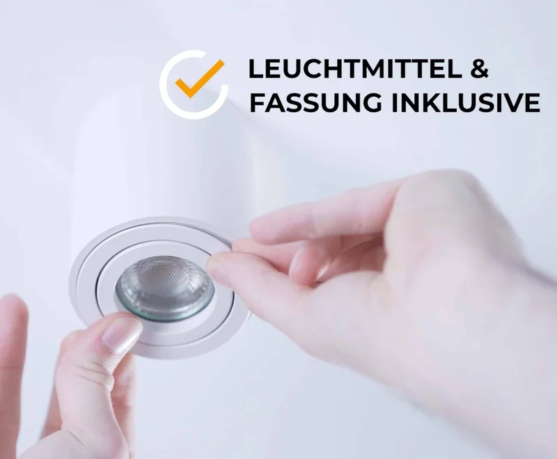 LED Aufbaustrahler 230V Weiß Rund - 5W GU10 LED - Glabo
