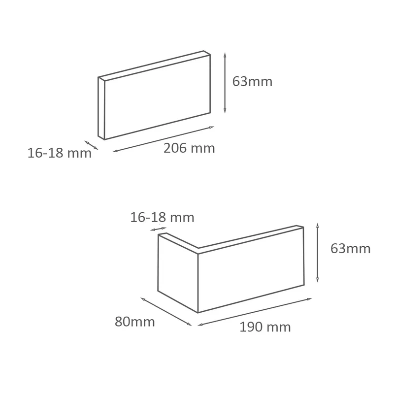 Brick Slips LOFT Gypsum Interior - Box