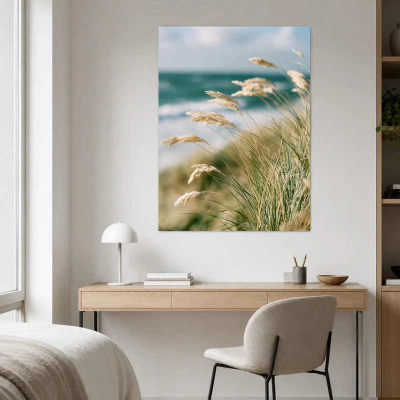 Dünengras am Meer Leinwand