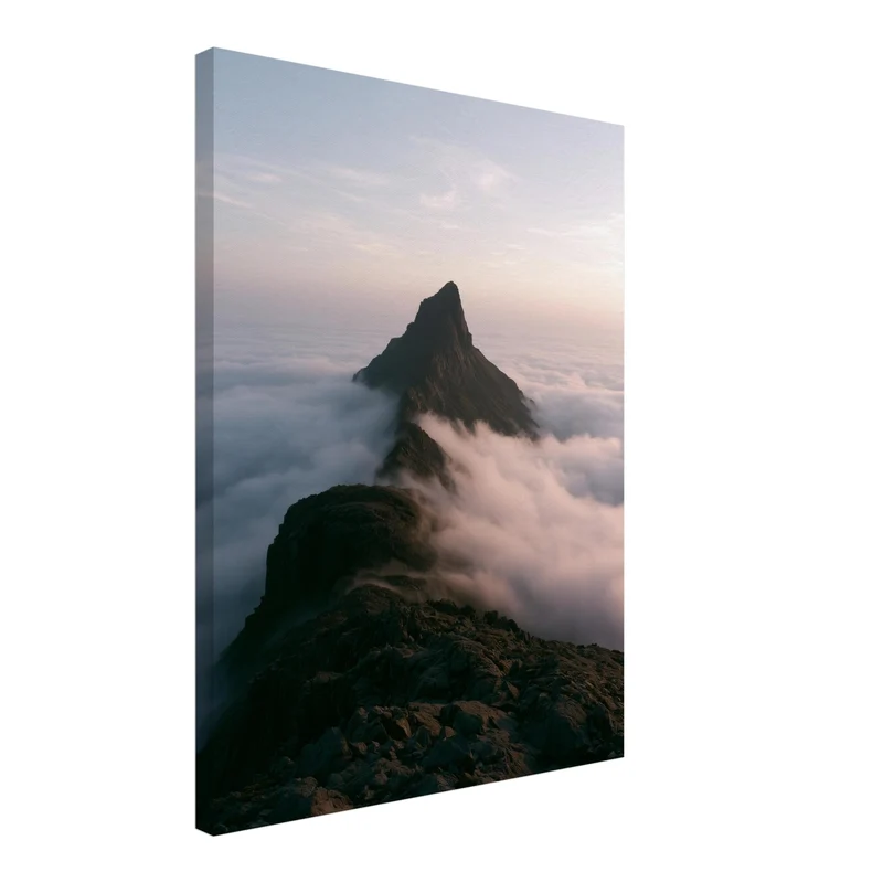 Gipfel über den Wolken Leinwand
