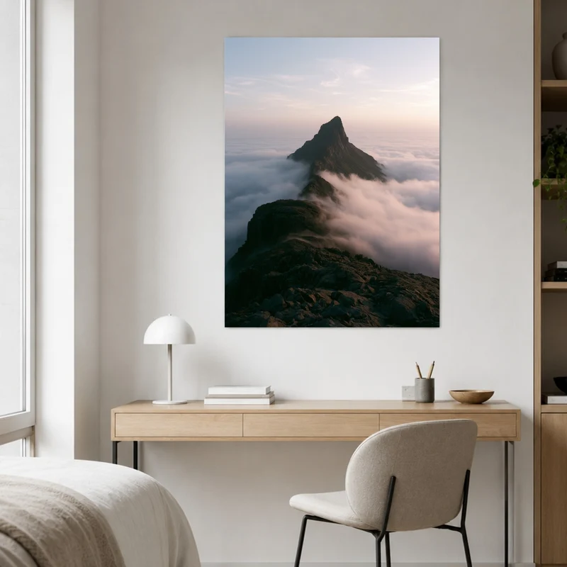 Gipfel über den Wolken Leinwand