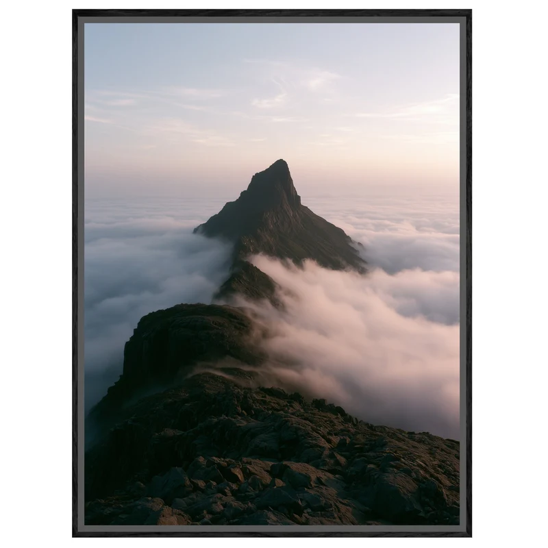 Gipfel über den Wolken Leinwand