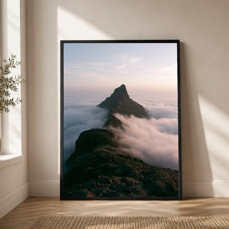 Gipfel über den Wolken Poster