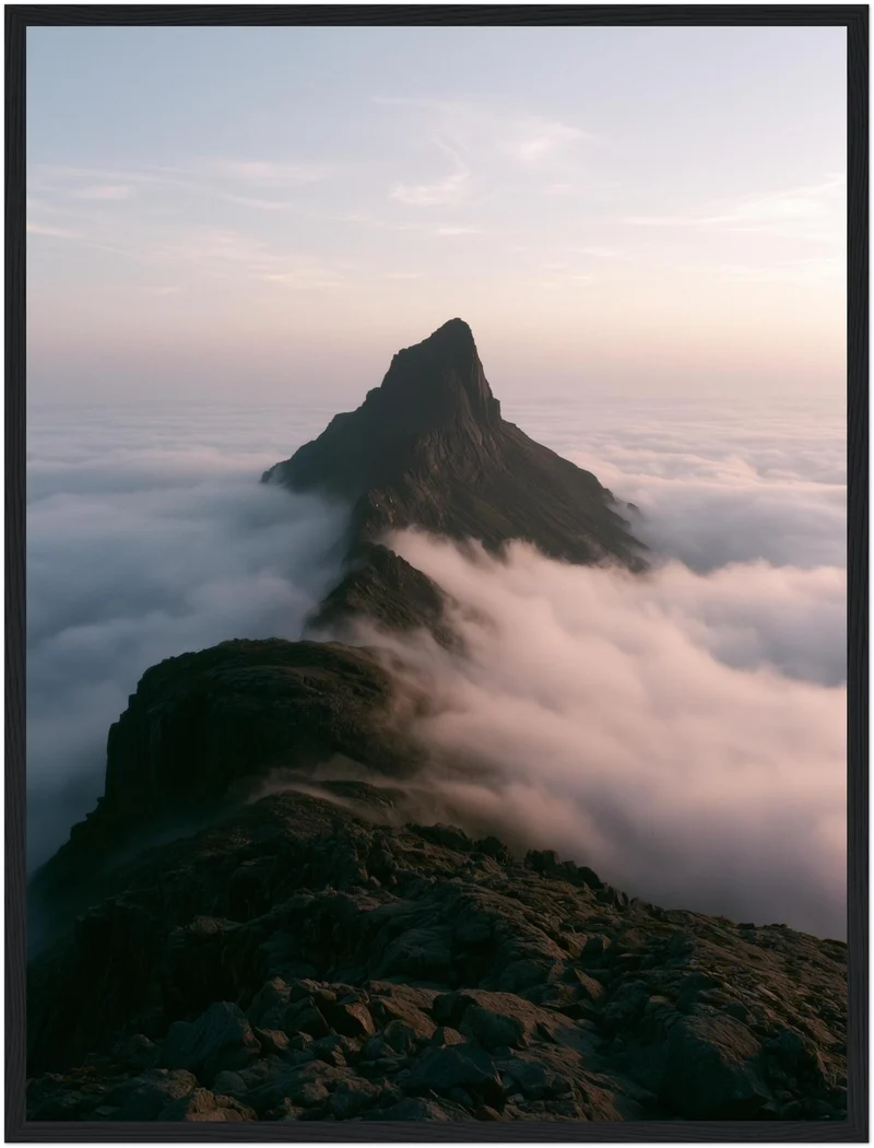 Gipfel über den Wolken Poster