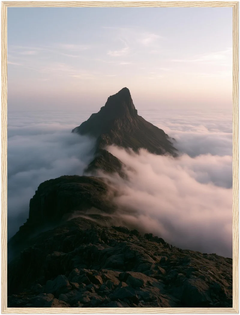 Gipfel über den Wolken Poster