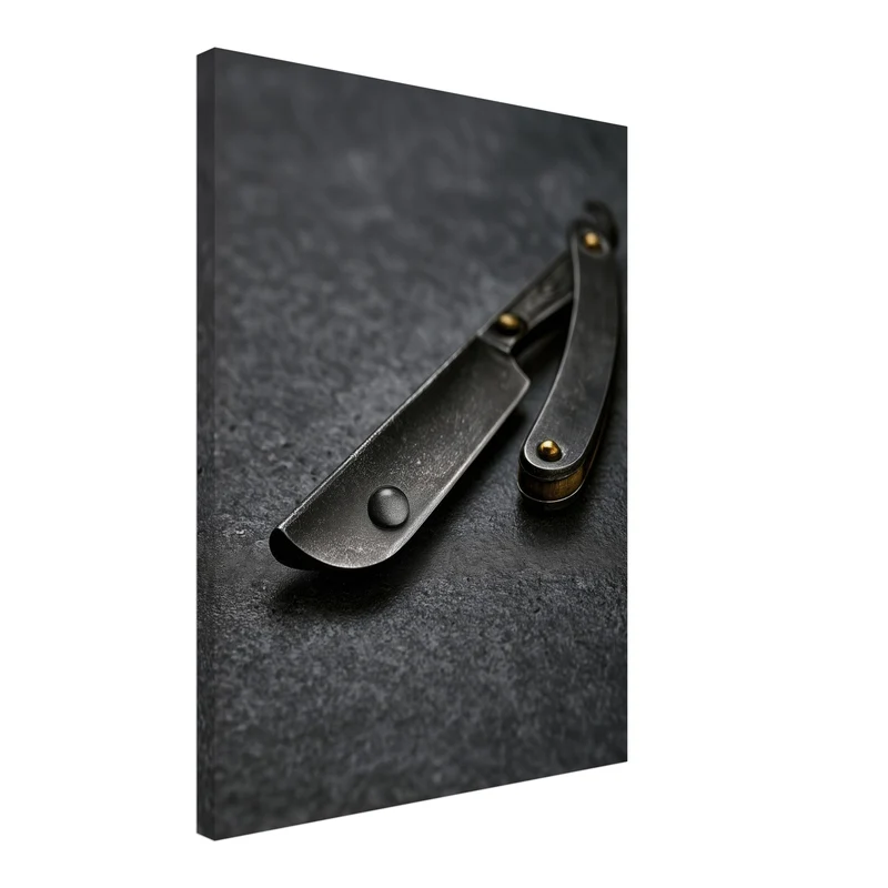 Rustikales Taschenmesser Nahaufnahme Leinwand