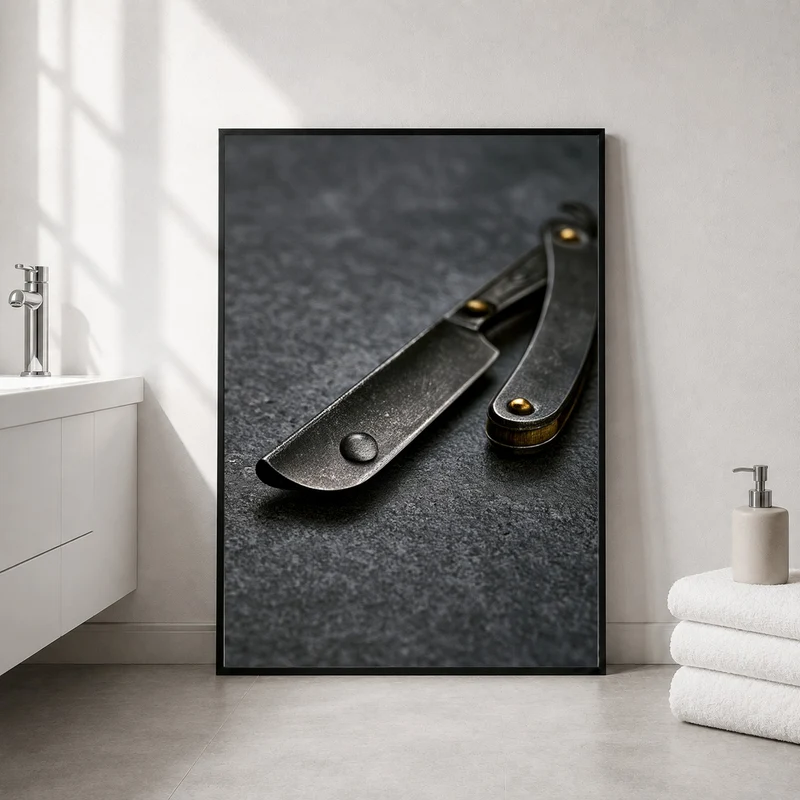 Rustikales Taschenmesser Nahaufnahme Poster