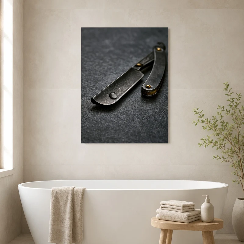 Rustikales Taschenmesser Nahaufnahme Poster