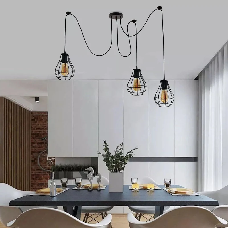 Industrielle Vintage-LED-Pendelleuchte~3468