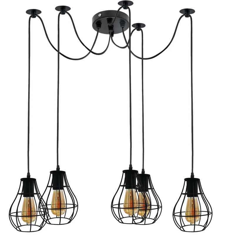 Industrielle Vintage-LED-Pendelleuchte~3468
