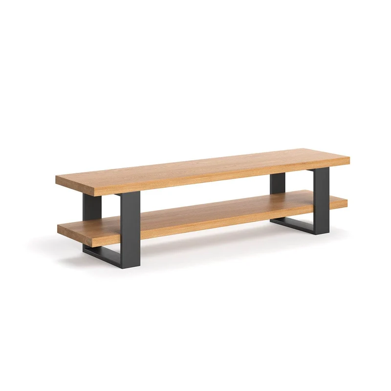 Industrial TV-Board aus massiver Eiche | Lowboard Prim in drei Größen