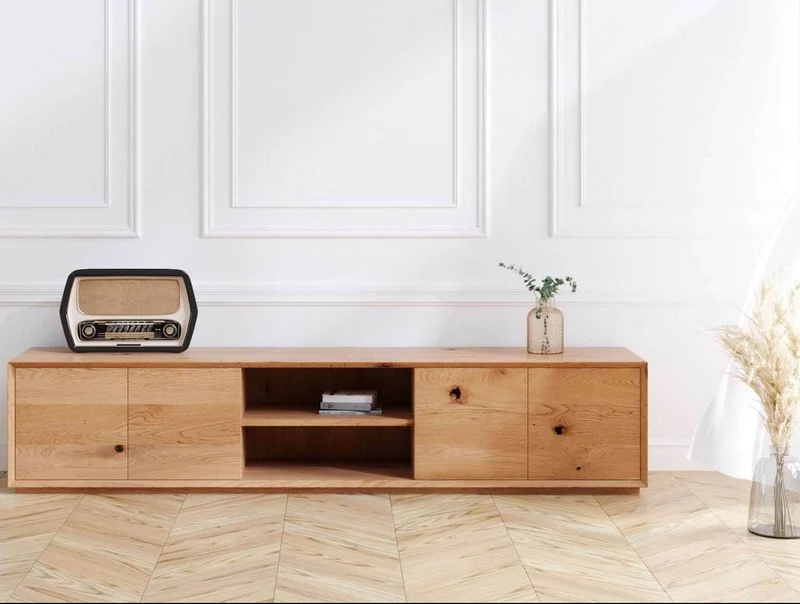 TV-Board aus massiver Eiche | Lowboard Pavo in verschiedenen Größen