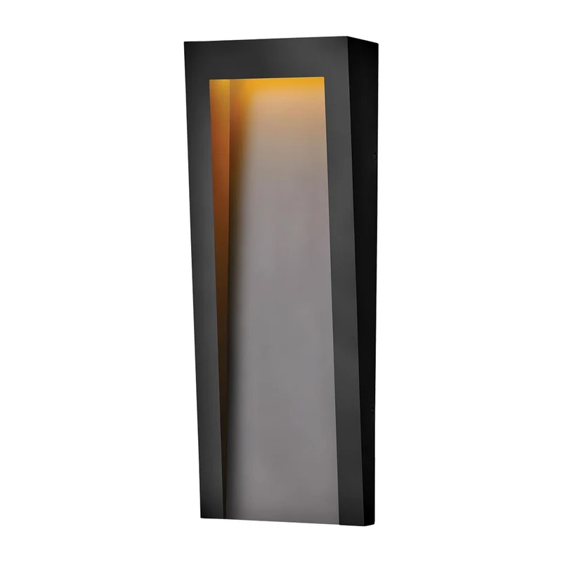 LED-Wandleuchte Taper 1-flammig Schwarz Ø 23cm