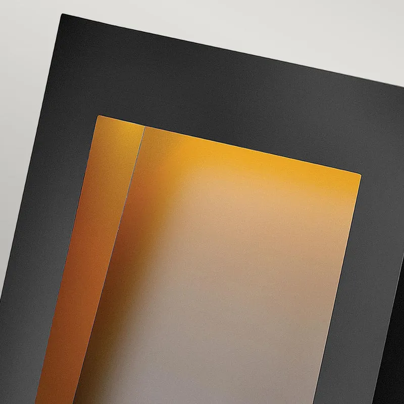 LED-Wandleuchte Taper 1-flammig Schwarz Ø 23cm