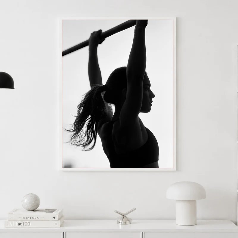 Klimmzug Silhouette Poster