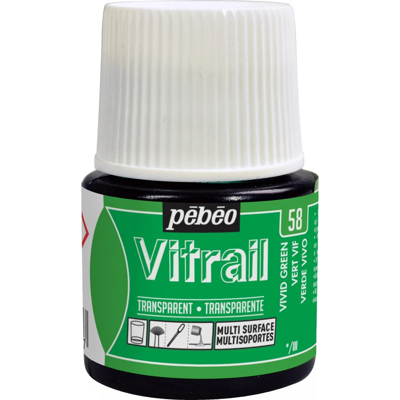 Pebeo - Vitrail - Glass & Tile Paint - Vivid Green - 45ml