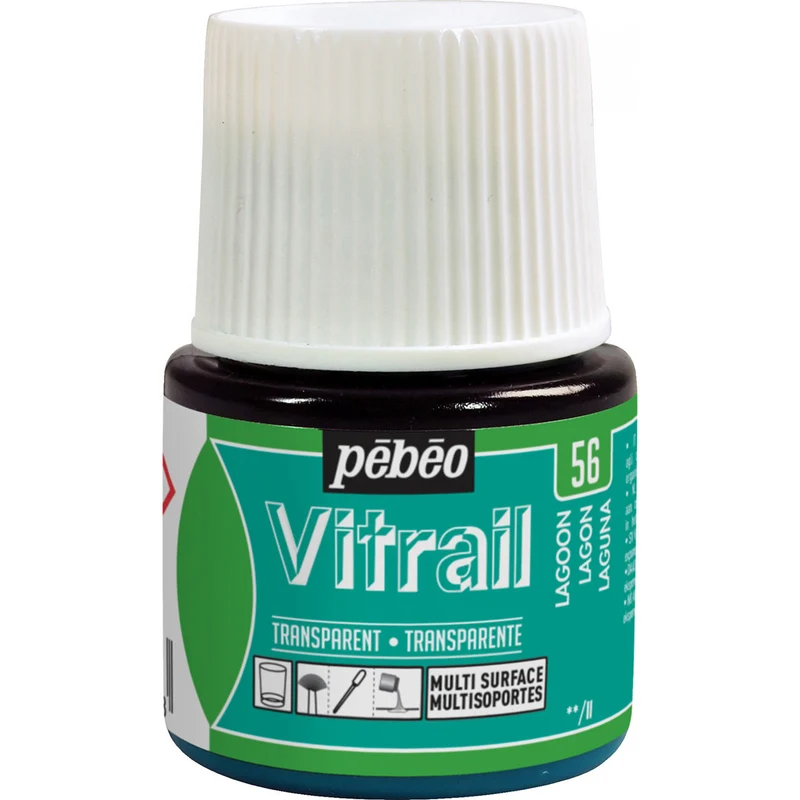 Pebeo - Vitrail - Glass & Tile Paint - Vivid Lagoon - 45ml