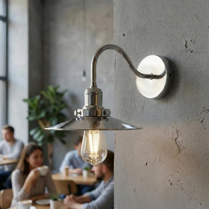 LEDSONE Vintage Wandlampe Ø22cm Metall Industrie ~ 3435