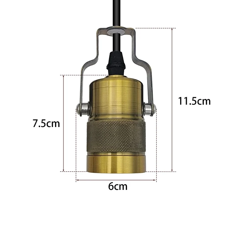 Retro Deckenlampe Vintage Pendelleuchte E27 Fassung Lampe ~3434