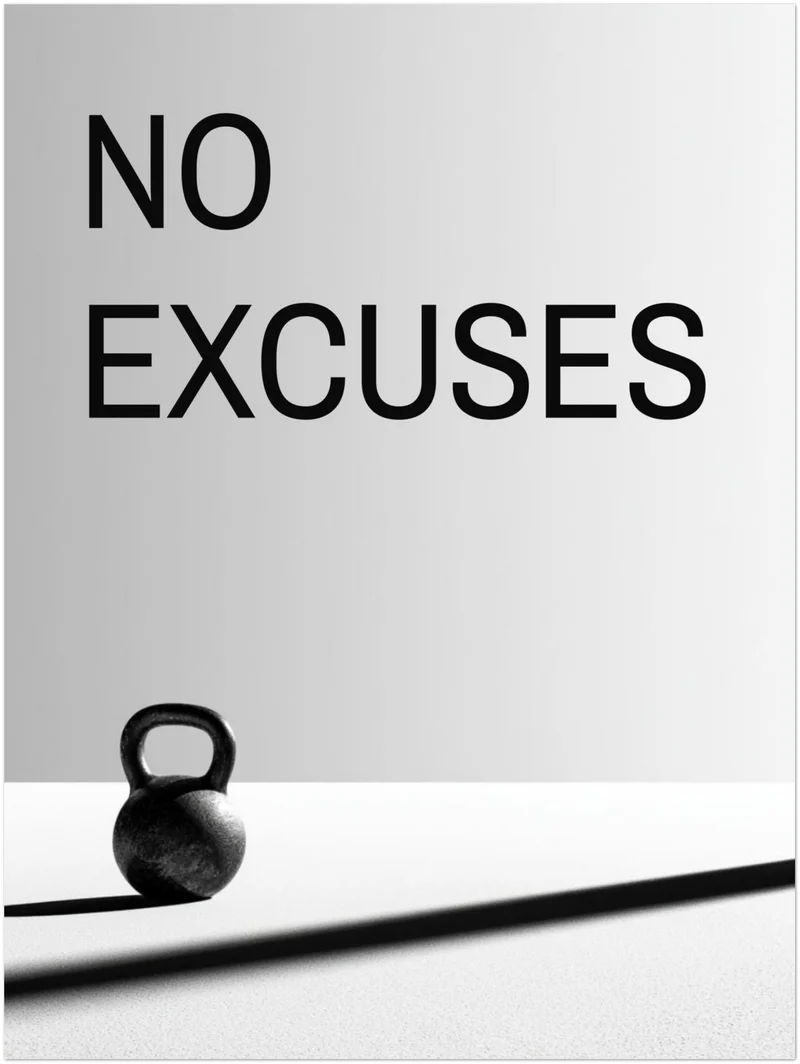 Keine Ausreden Kettlebell Poster