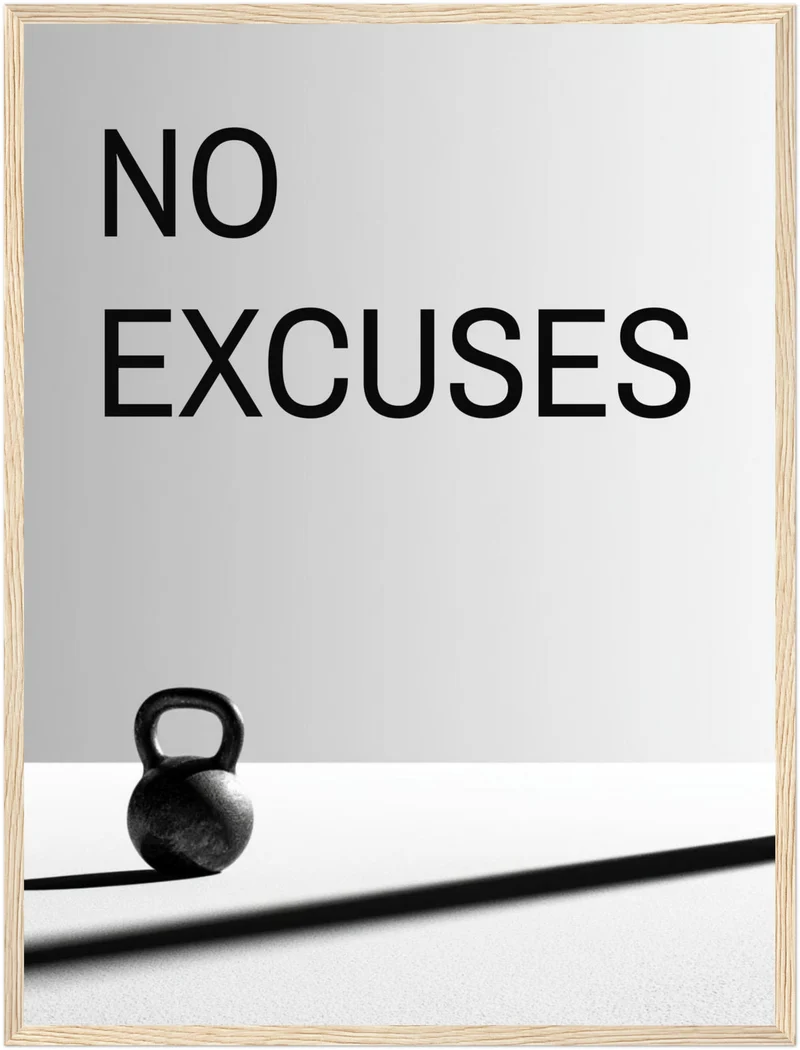 Keine Ausreden Kettlebell Poster