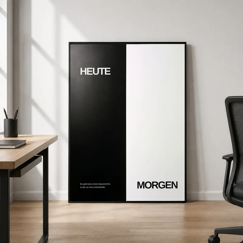 Heute und Morgen Poster