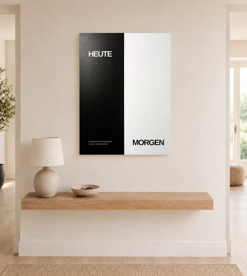 Heute und Morgen Poster