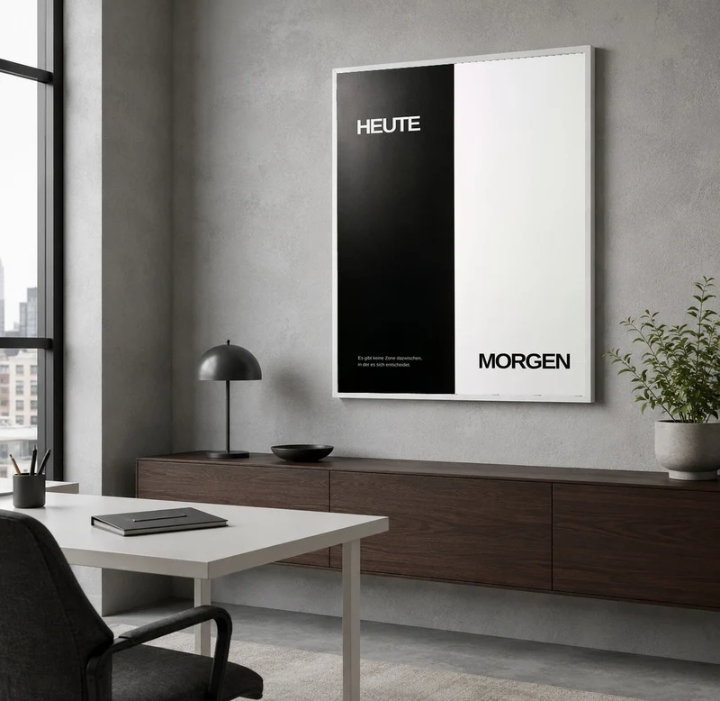 Heute und Morgen Poster