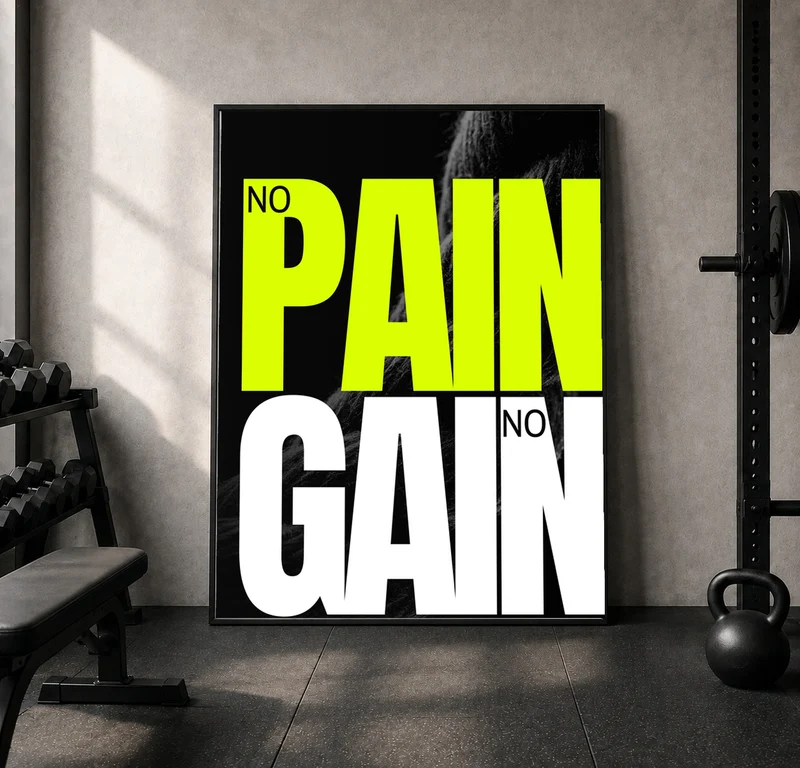 No Pain No Gain Vol. II Leinwand