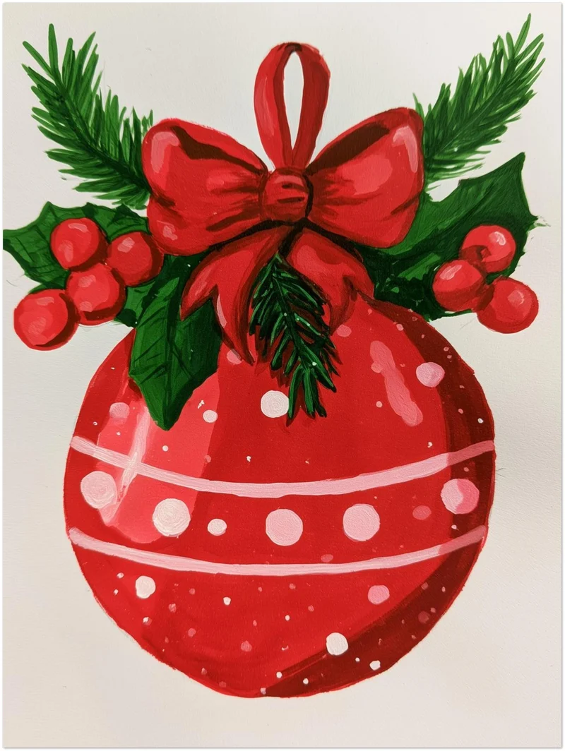 Weihnachten Poster Set – Rot & Retro (3er)