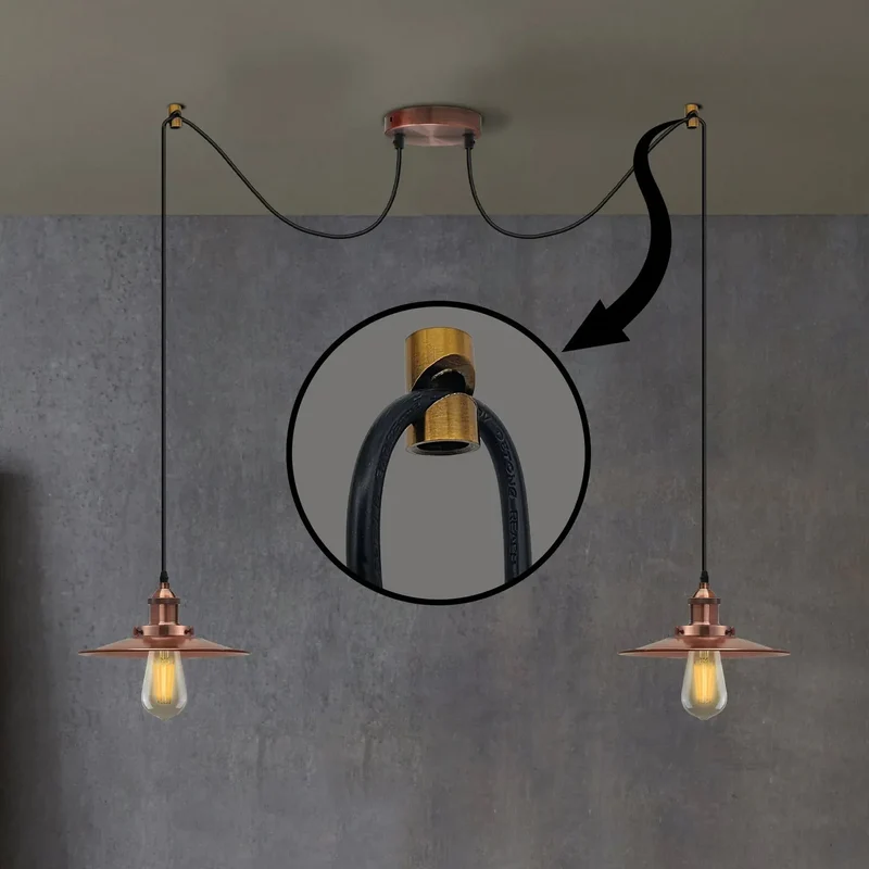 V Haken für Pendelleuchtaen | Spider Light Kabelhaken~3351