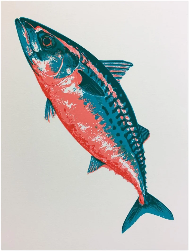 Makrele Pop Art Poster