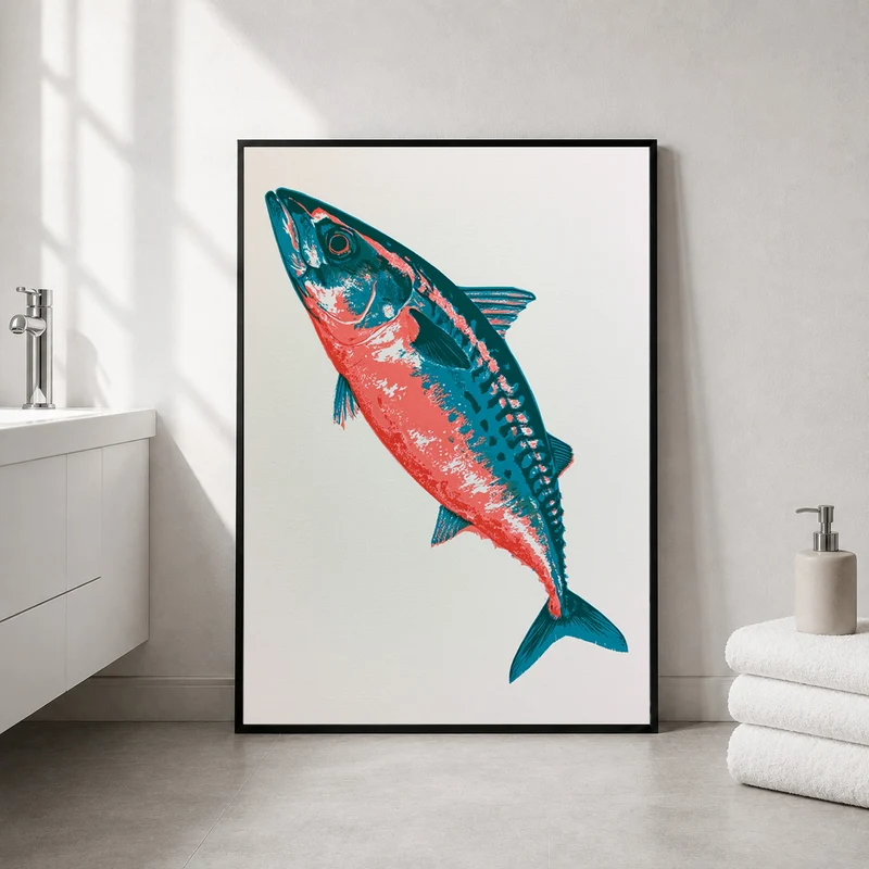 Makrele Pop Art Poster