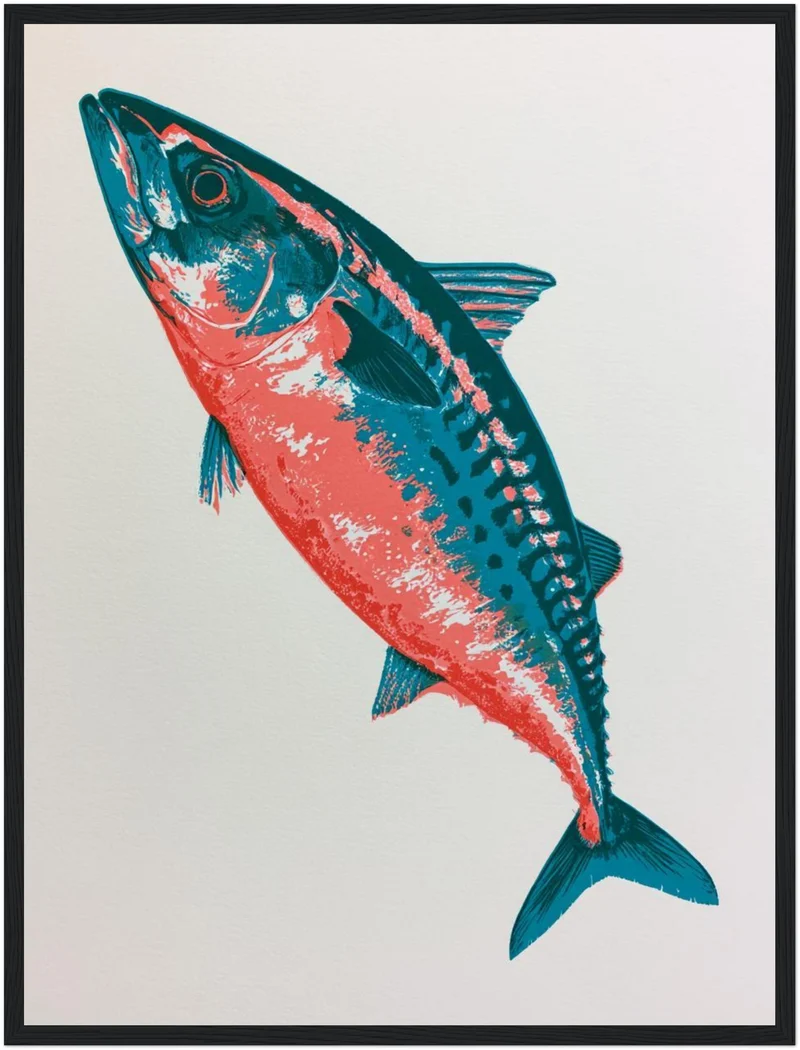 Makrele Pop Art Poster