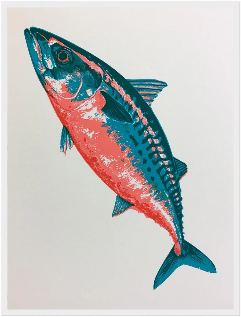 Makrele Pop Art Poster
