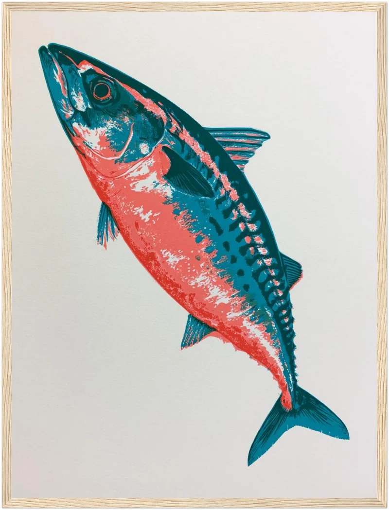 Makrele Pop Art Poster