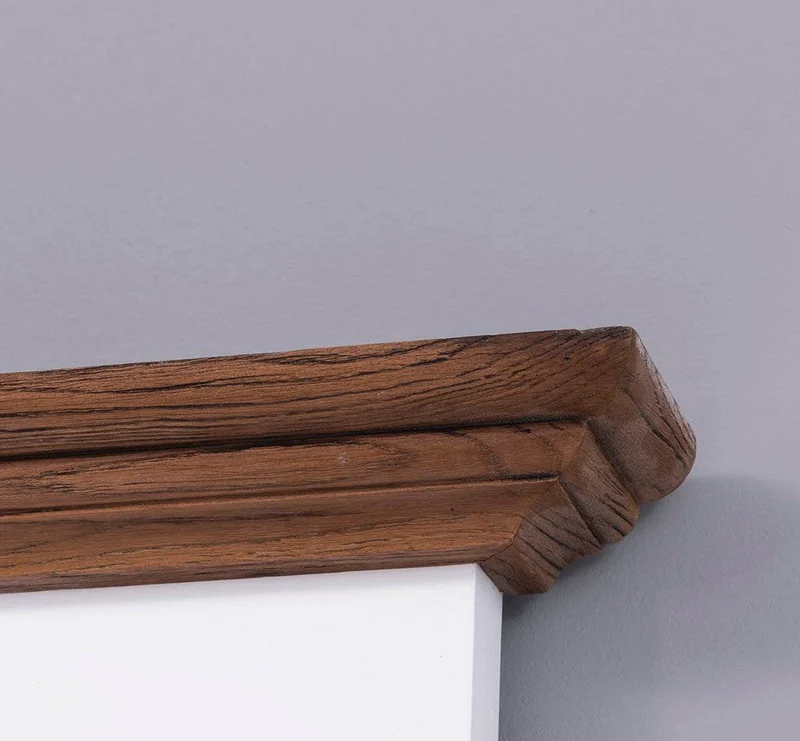 Garderoben Set aus massiver Eiche bestehend aus Schuhschrank und Ganzkörperspiegel