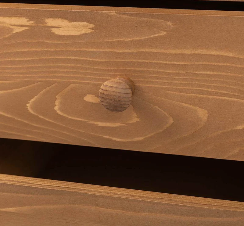Küchenmodul aus Massivholz mit 4 Schubladen