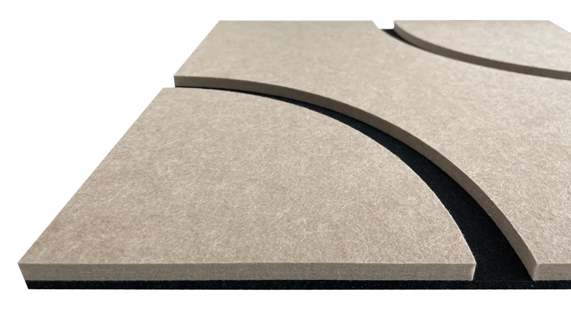 Decorative 3D PET Felt Wall Tiles - SQUARE Deco 40x40