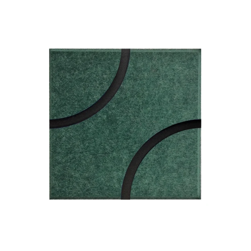 Decorative 3D PET Felt Wall Tiles - SQUARE Deco 40x40