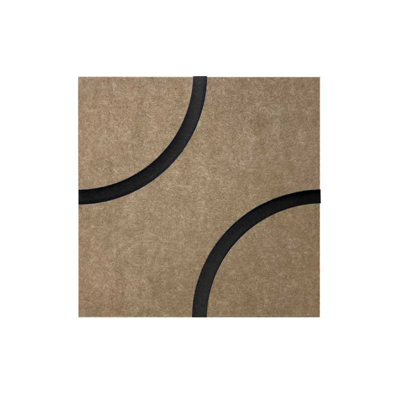 Decorative 3D PET Felt Wall Tiles - SQUARE Deco 40x40