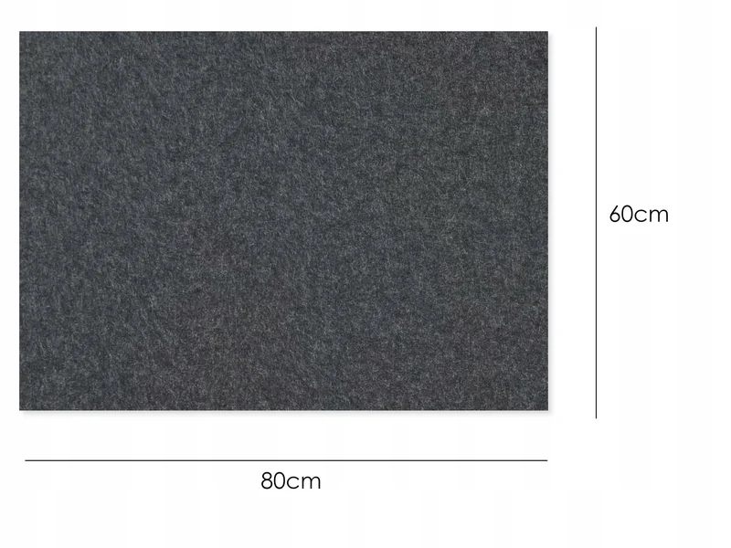 Decorative 3D PET Felt Wall Tiles - RECTANGLE 80x60