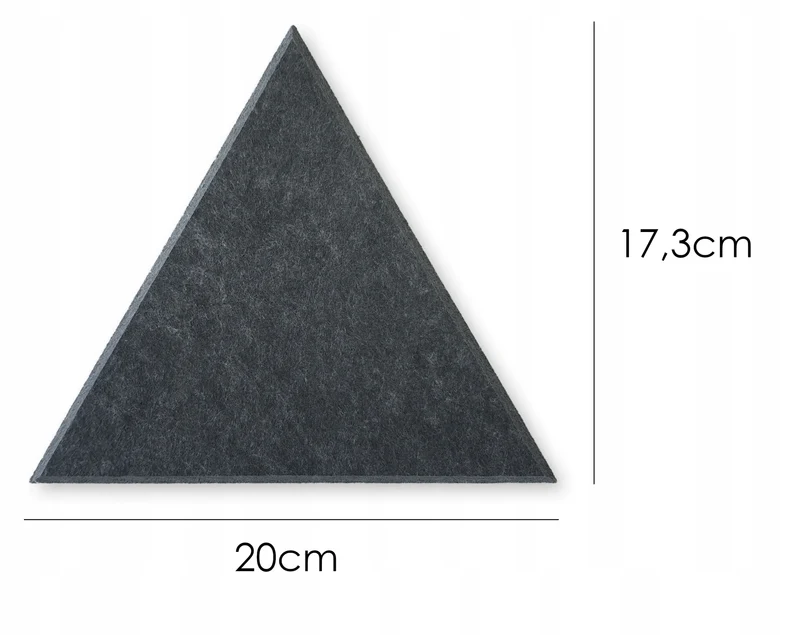 Decorative 3D PET Felt Wall Tiles - Triangle SMALL